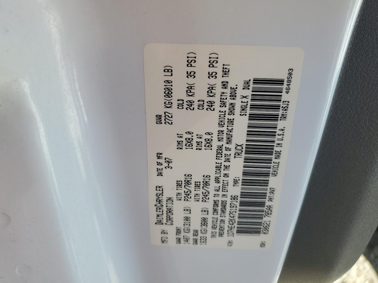 2007 Dodge Dakota - Image 12