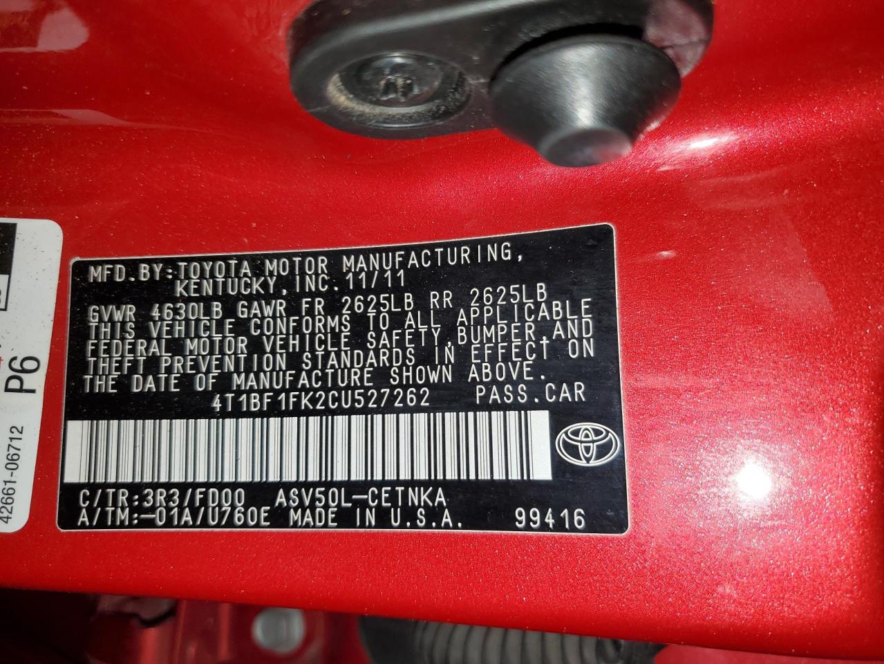 2012 Toyota Camry - Image 15