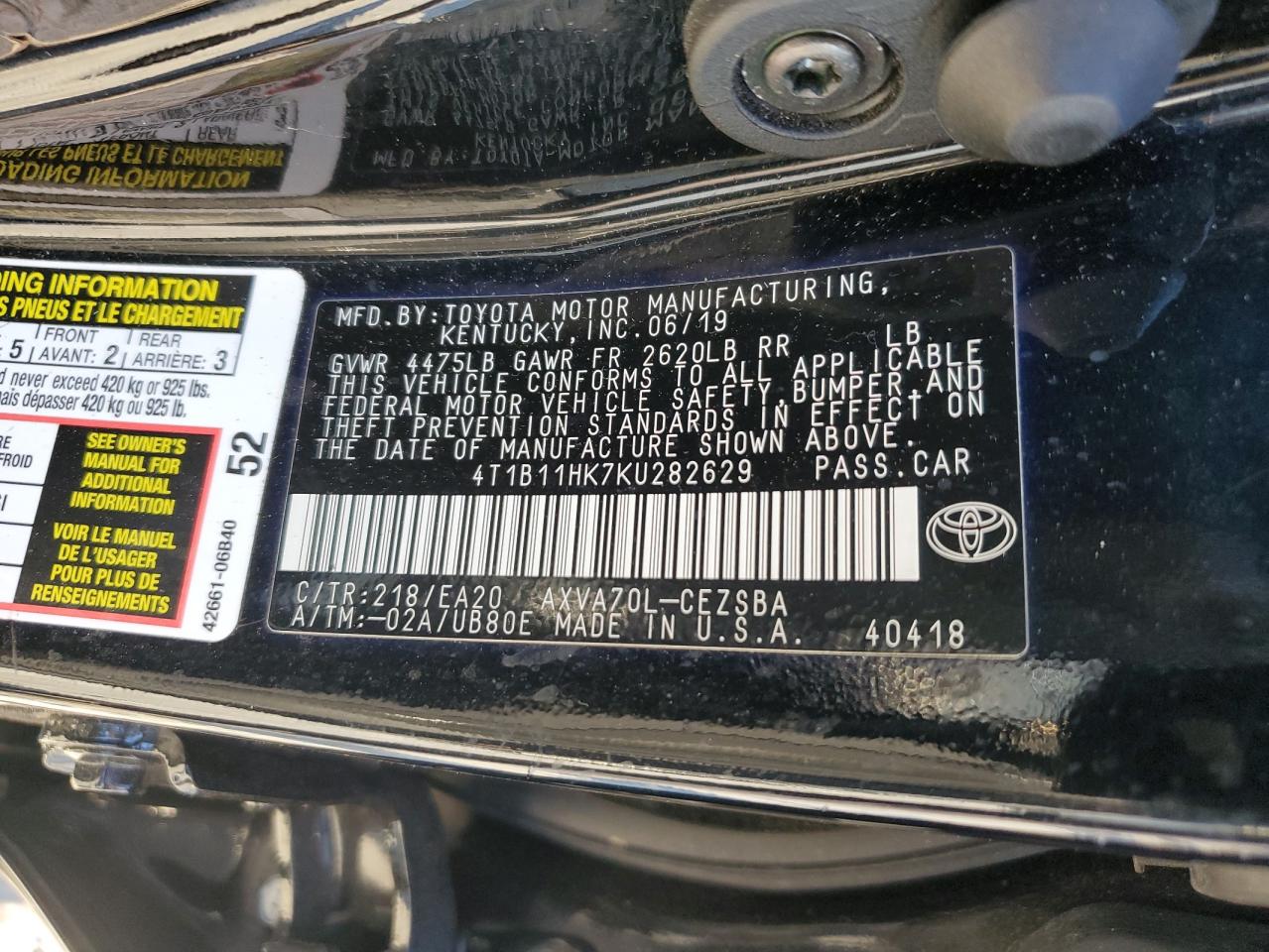 2019 Toyota Camry - Image 13