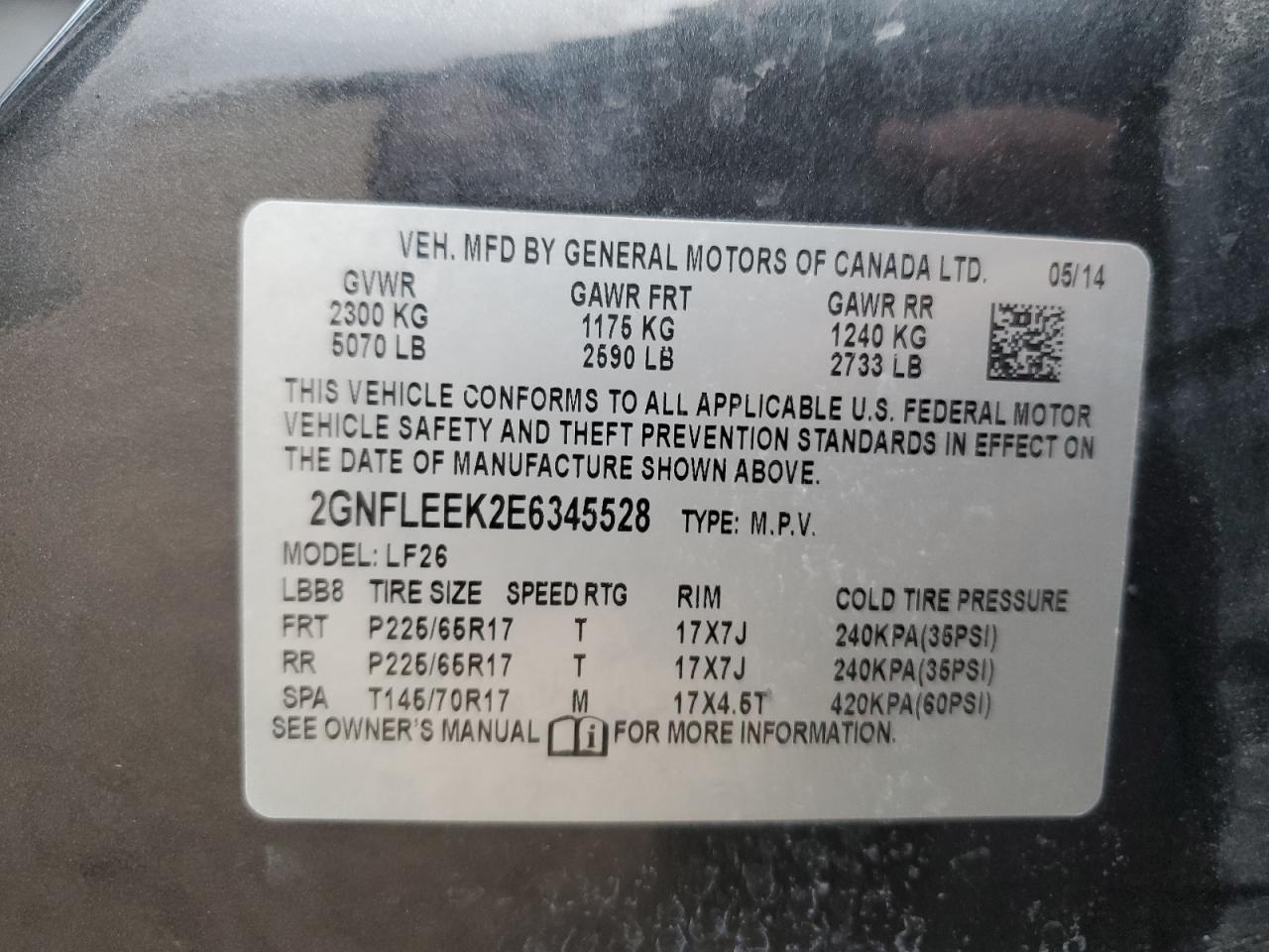 2014 Chevrolet Equinox - Image 13