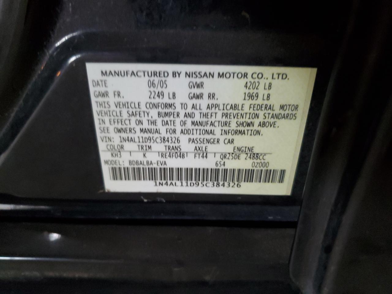 2005 Nissan Altima - Image 12