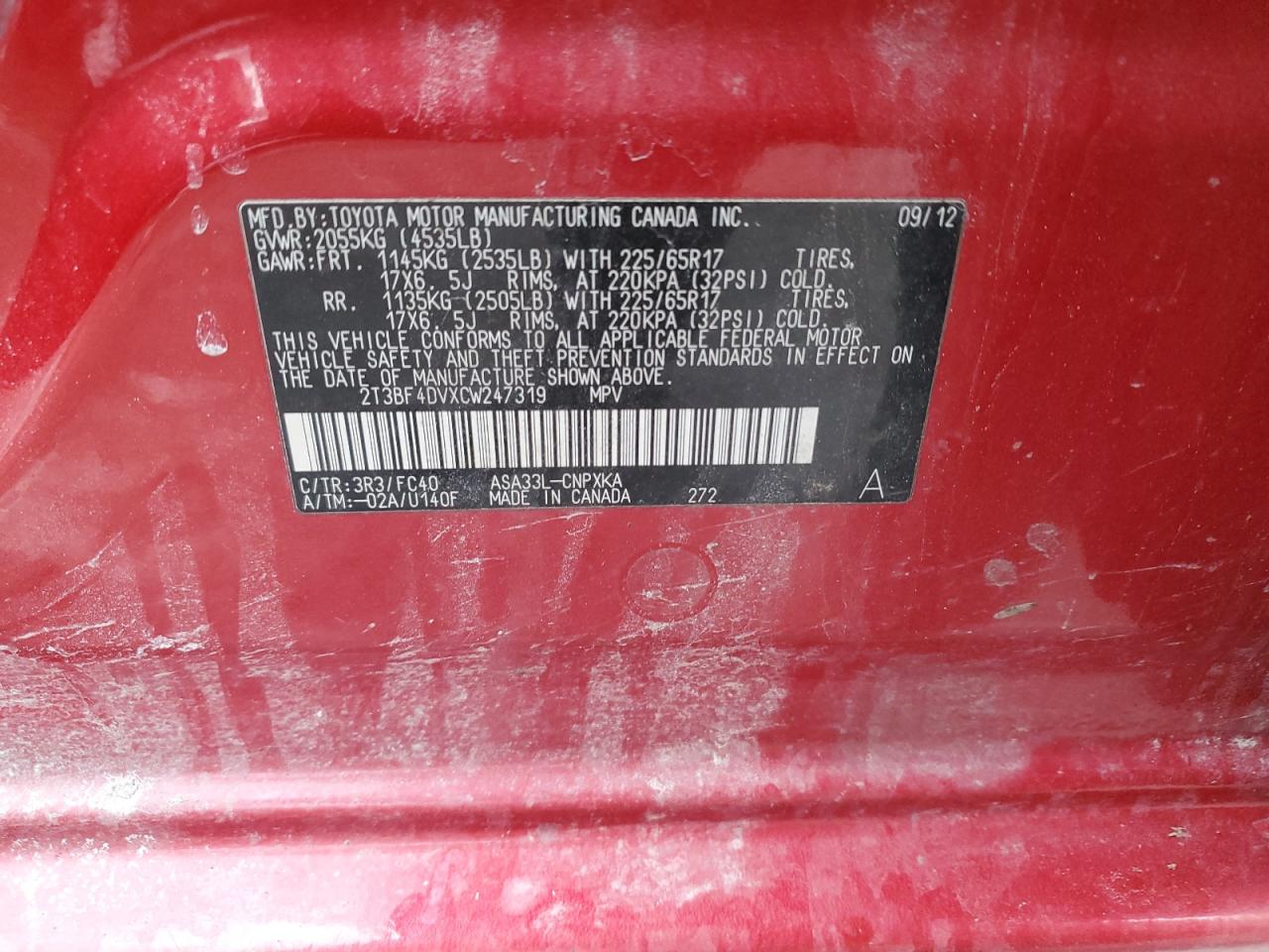 2012 Toyota RAV 4 - Image 13