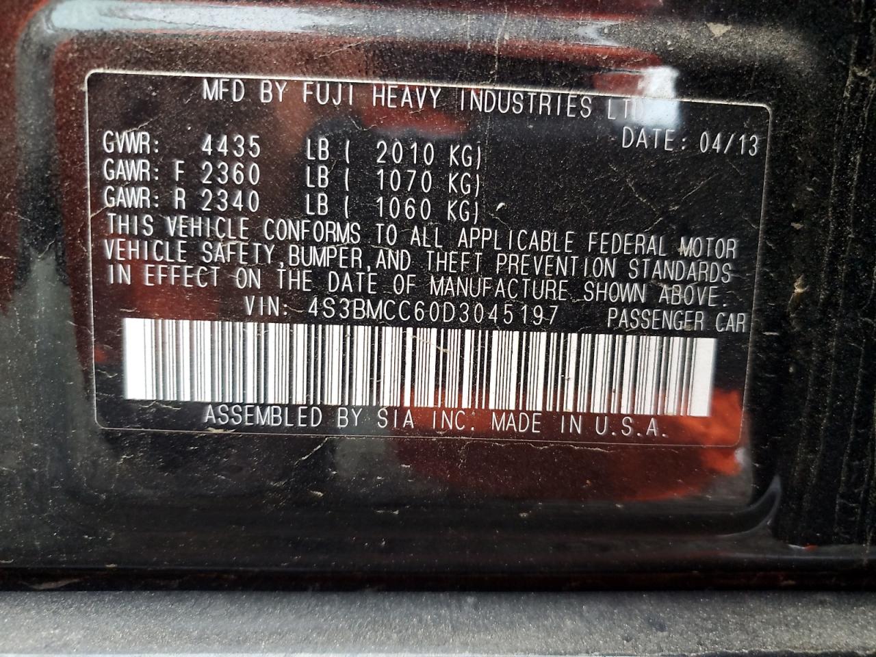 2013 Subaru Legacy - Image 12