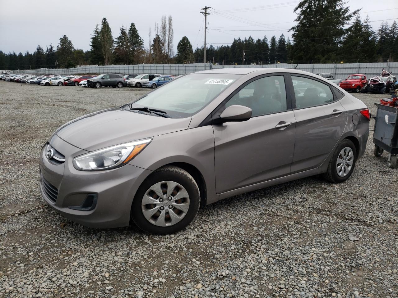 2017 Hyundai Accent Se en Venta en Graham, WA - Front End