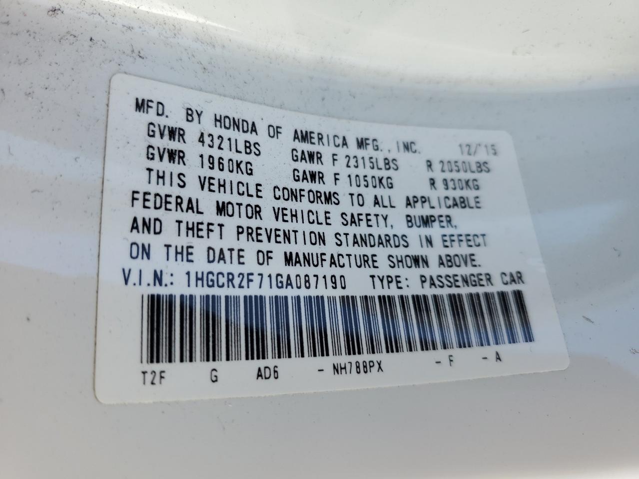 2016 Honda Accord - Image 12