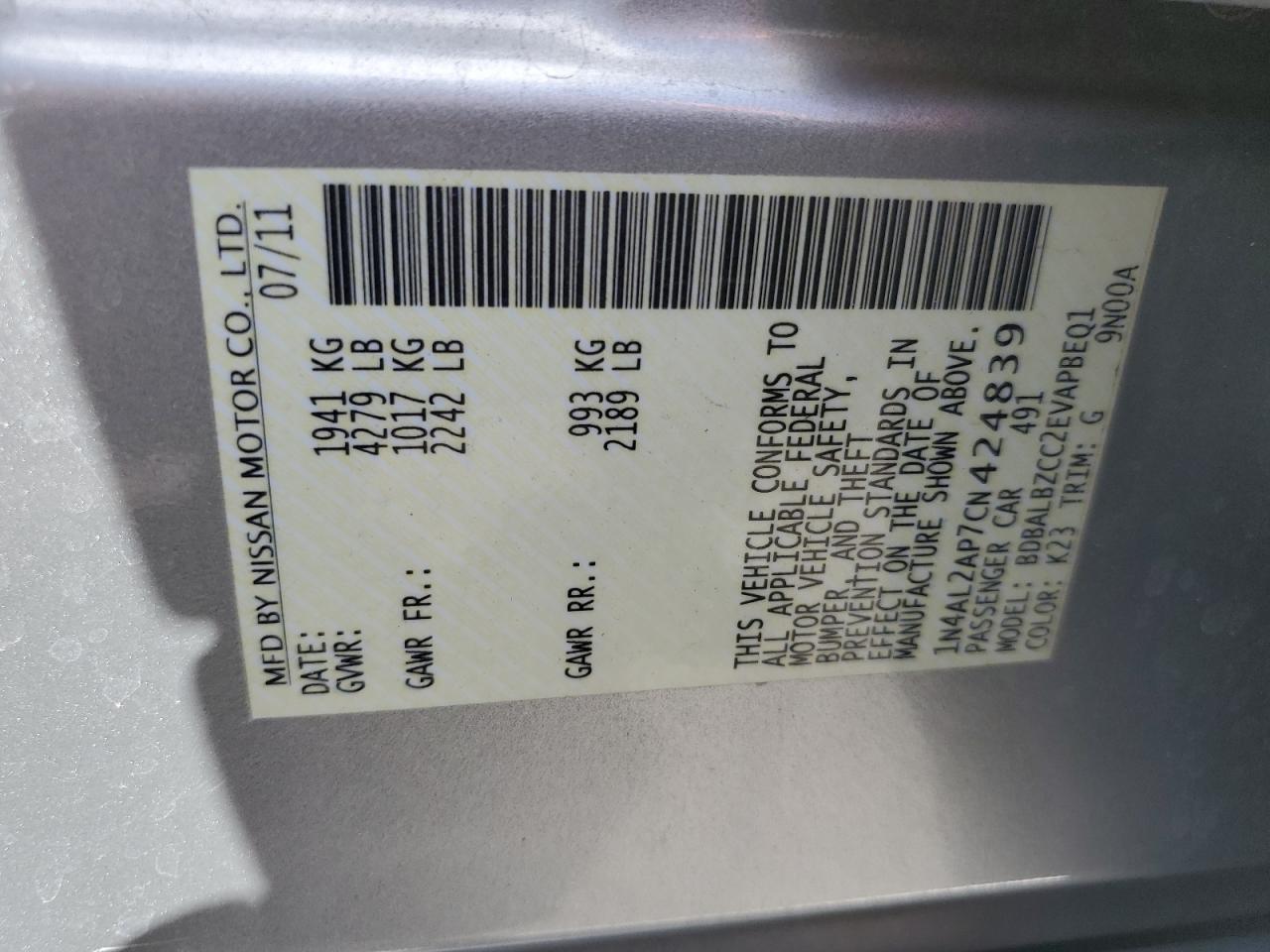 2012 Nissan Altima - Image 12