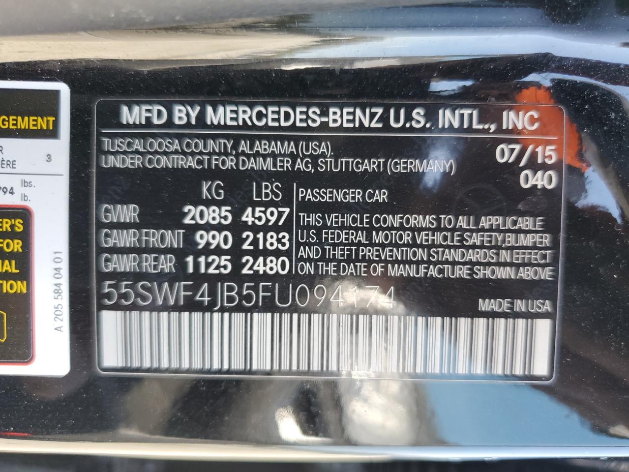 2015 Mercedes-Benz C-klasse - Image 12