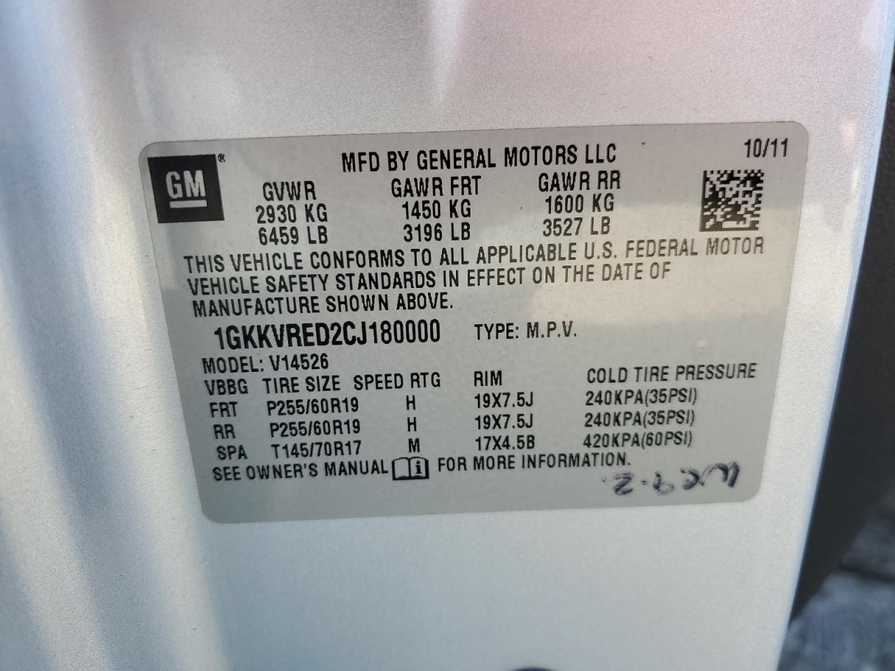 2012 GMC Acadia - Image 13