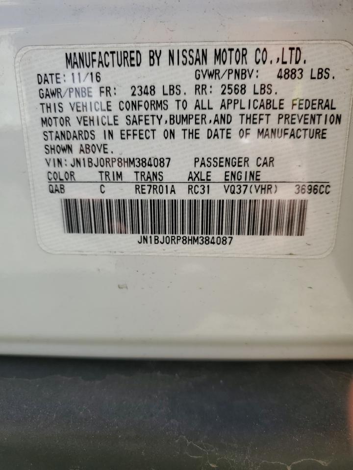 2017 Infiniti Qx50 VIN: JN1BJ0RP8HM384087 Lot: 46667535