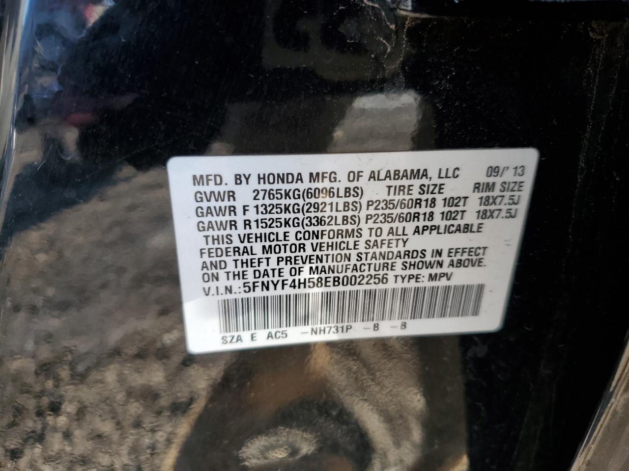 2014 Honda Pilot - Image 13