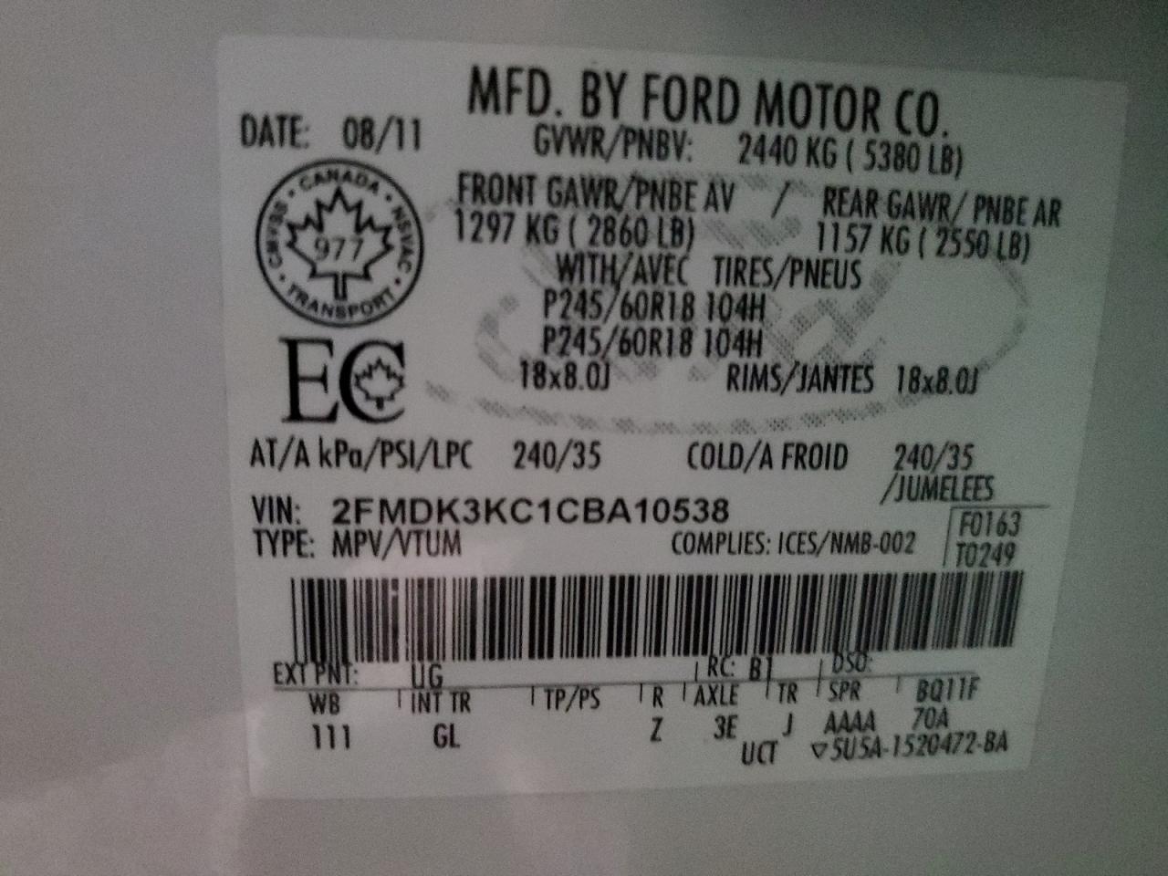 2012 Ford Edge - Image 14