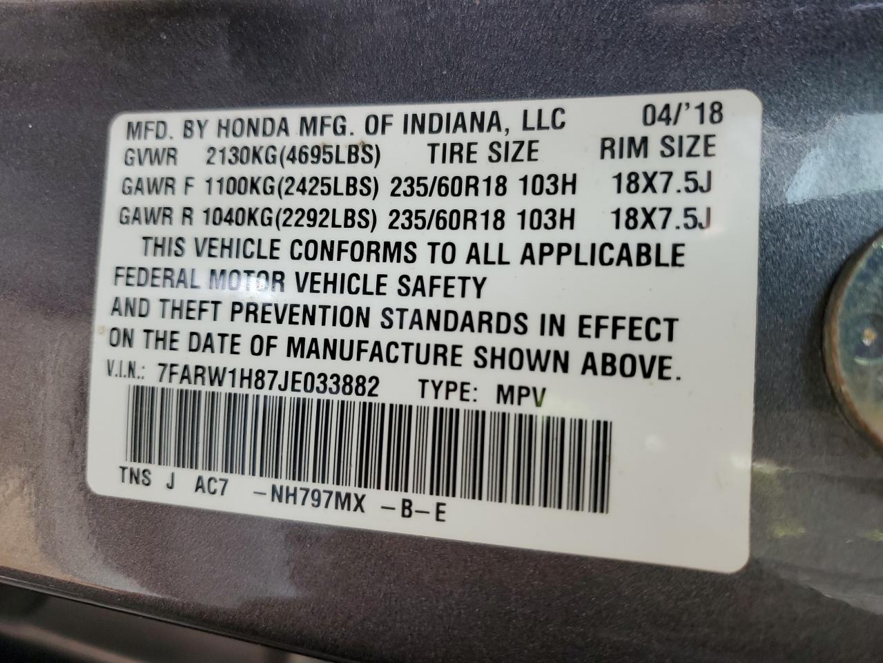 2018 Honda CR-V - Image 15
