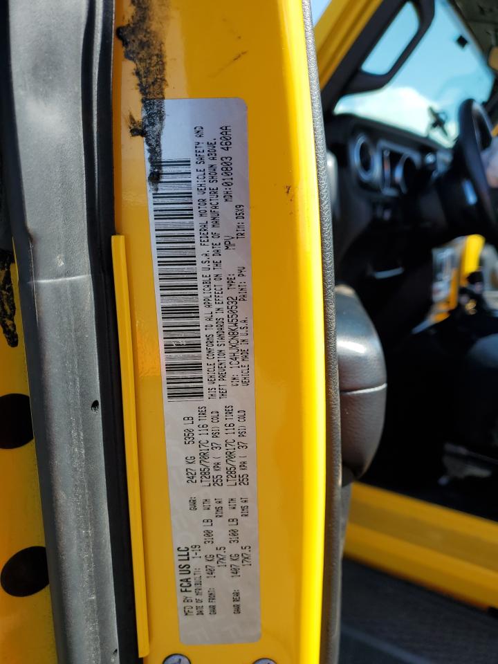 2019 Jeep Wrangler Rubicon VIN: 1C4HJXCN8KW550532 Lot: 45998305