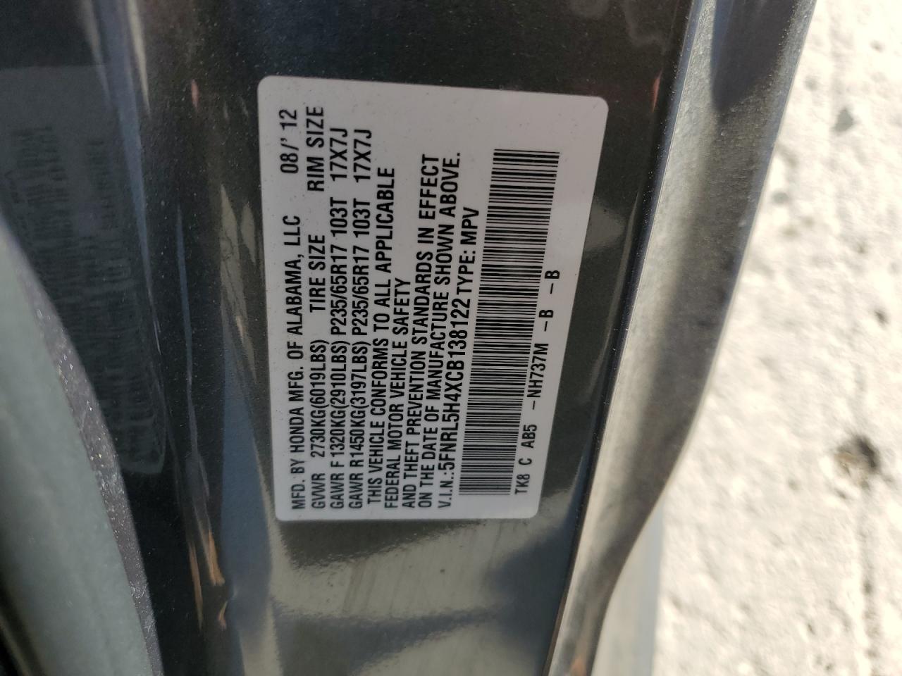2012 Honda Odyssey - Image 15