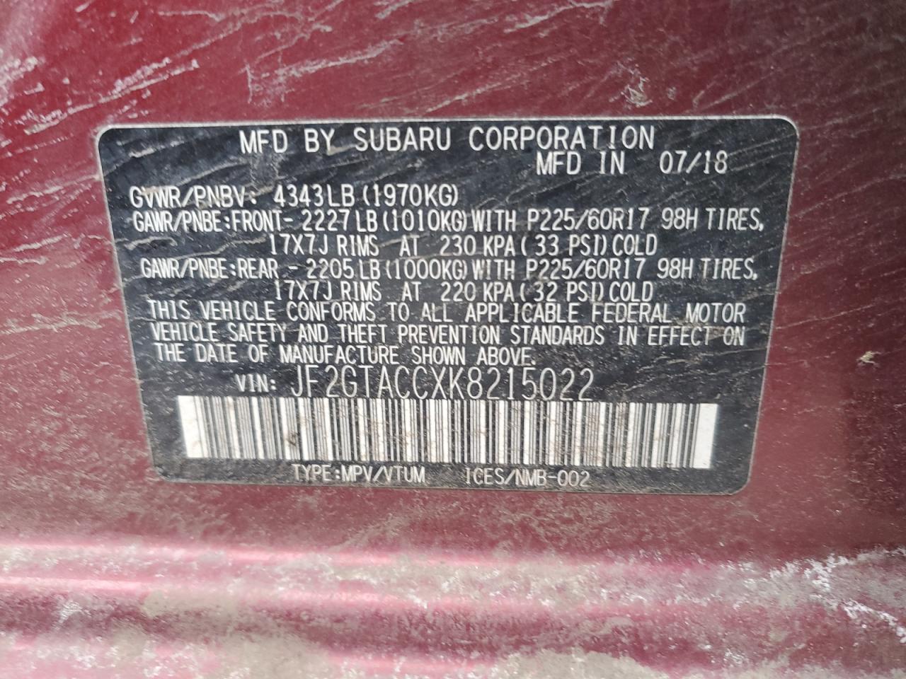 2019 Subaru XV - Image 13
