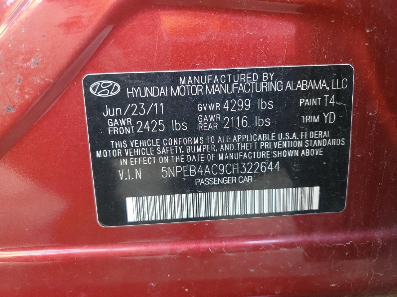 2012 Hyundai Sonata - Image 13
