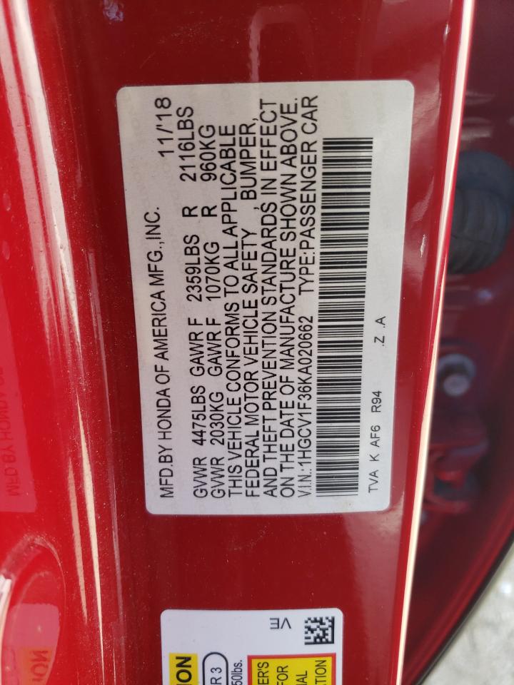 2019 Honda Accord - Image 12