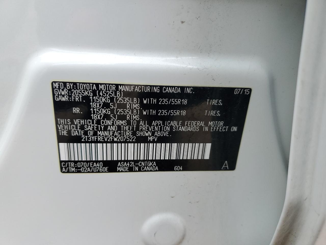 2015 Toyota RAV 4 - Image 14