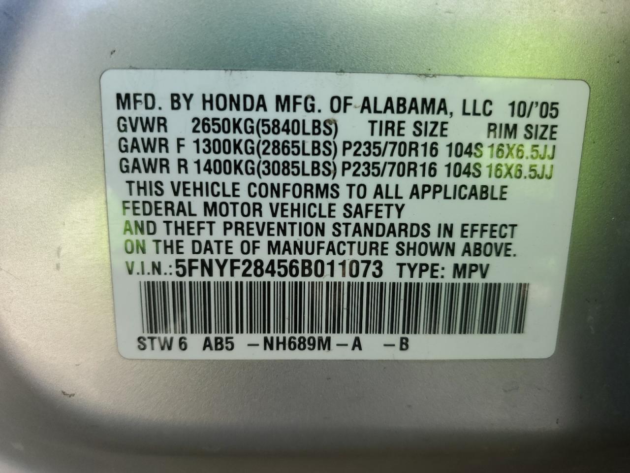 2006 Honda Pilot - Image 13