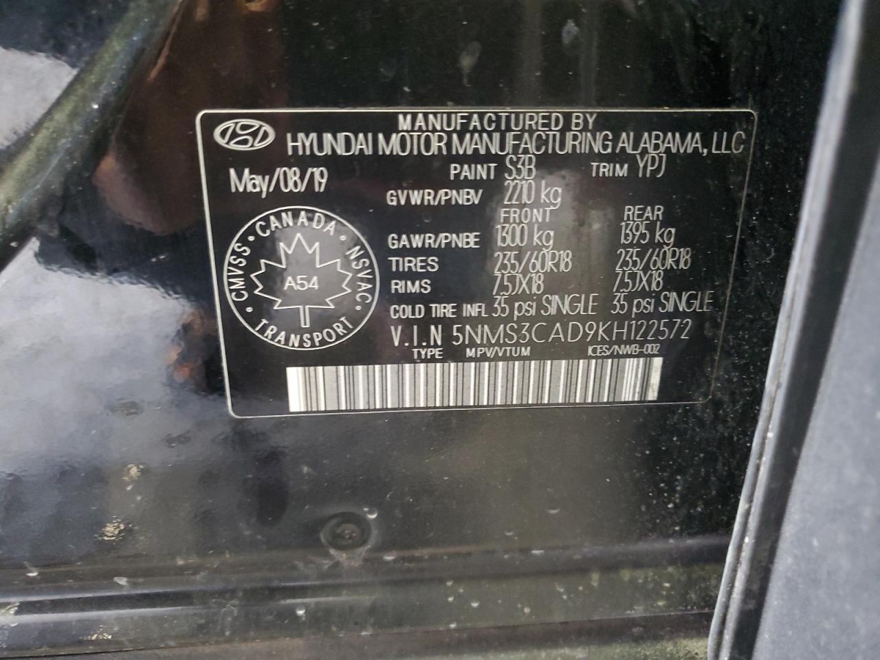 2019 Hyundai Santa Fe - Image 14