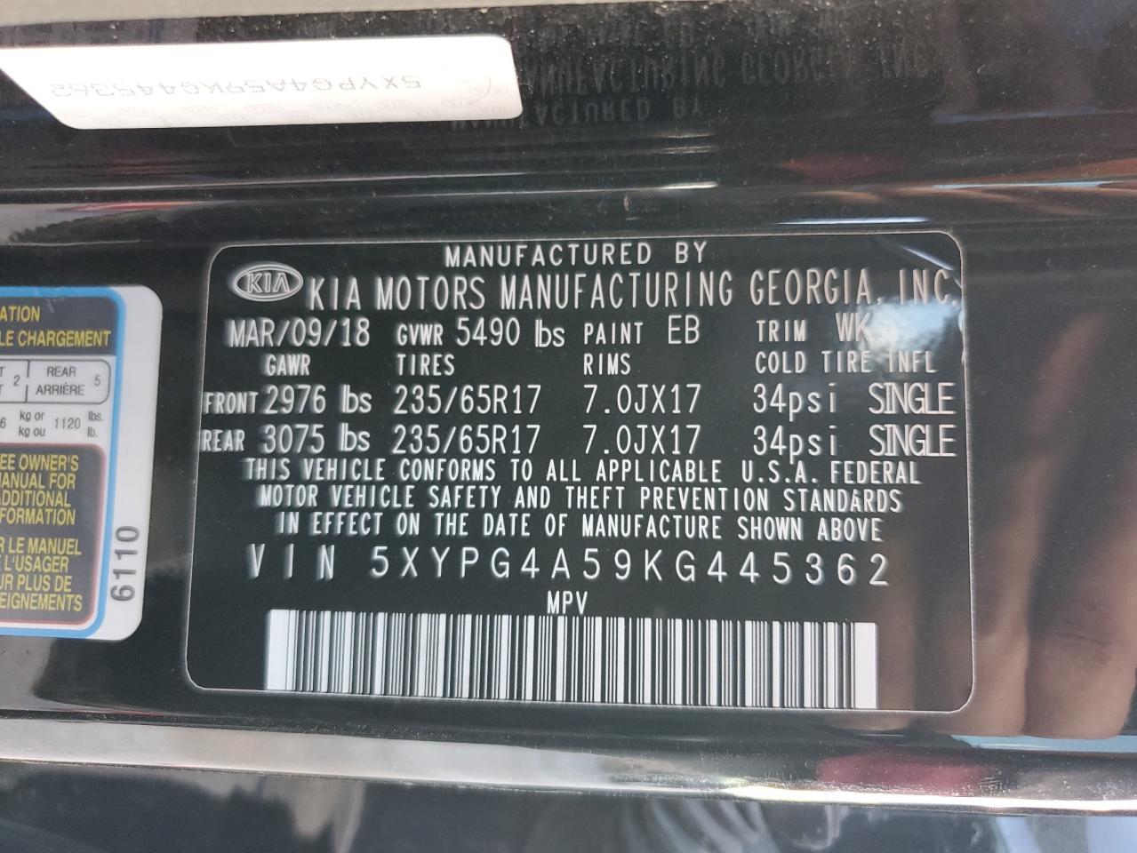 2019 Kia Sorento - Image 13