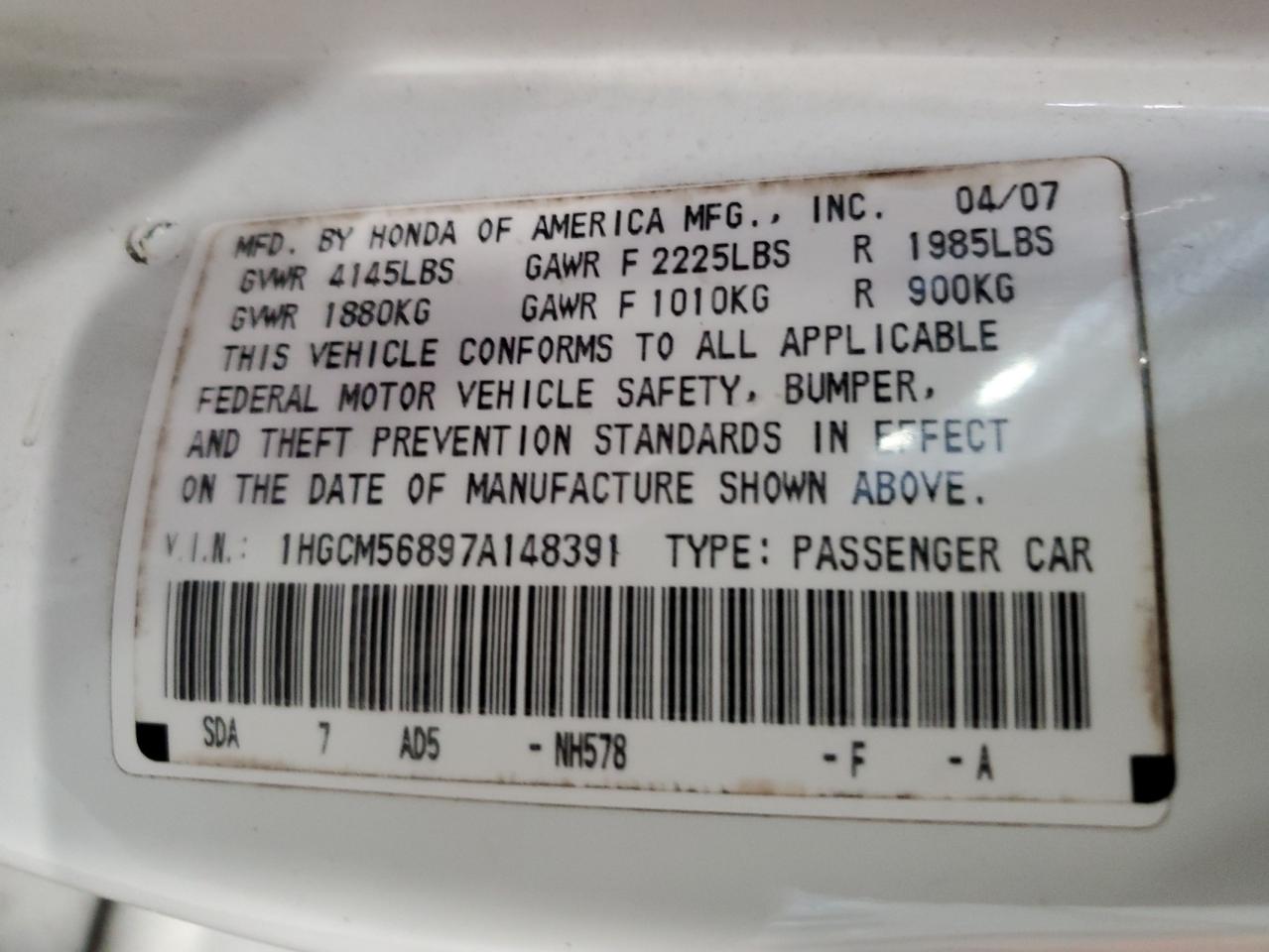 2007 Honda Accord - Image 13