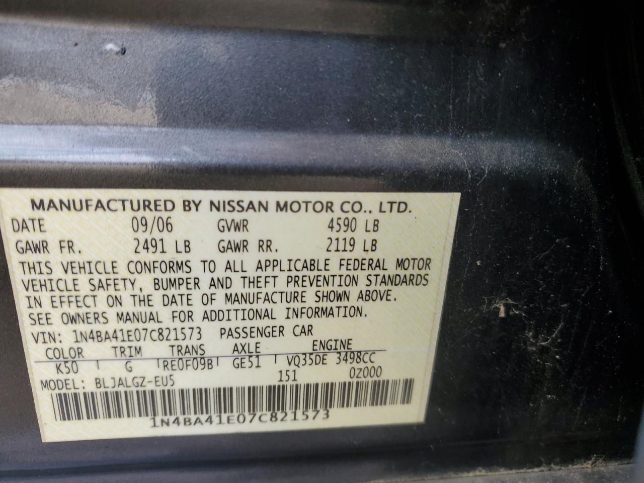 2007 Nissan Maxima - Image 15