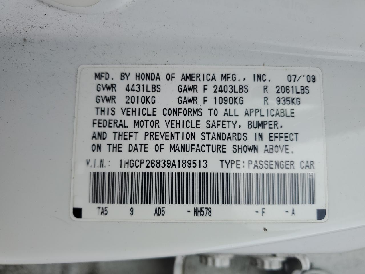 2009 Honda Accord - Image 13