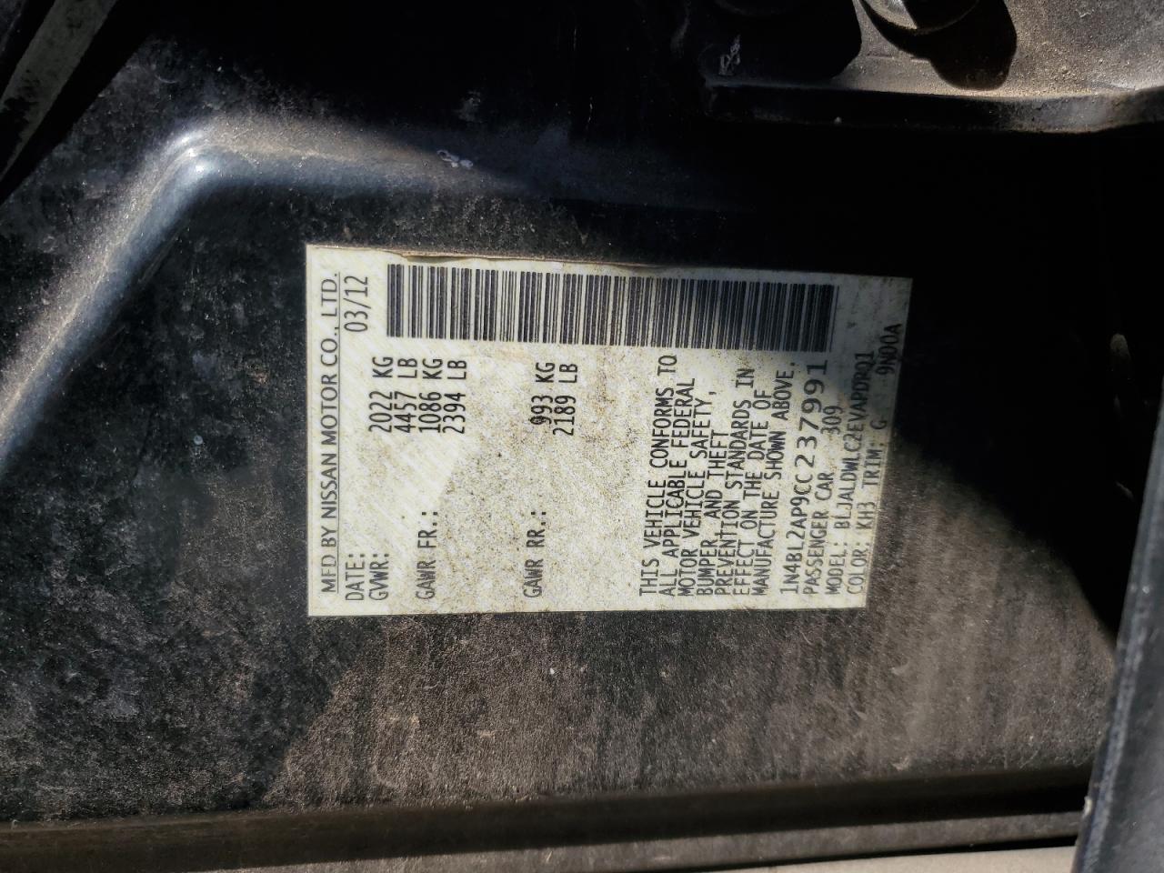2012 Nissan Altima - Image 13