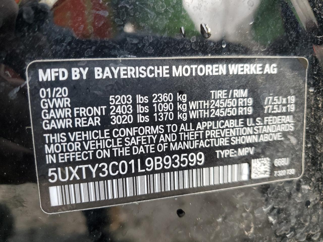 2020 BMW X3 - Image 13