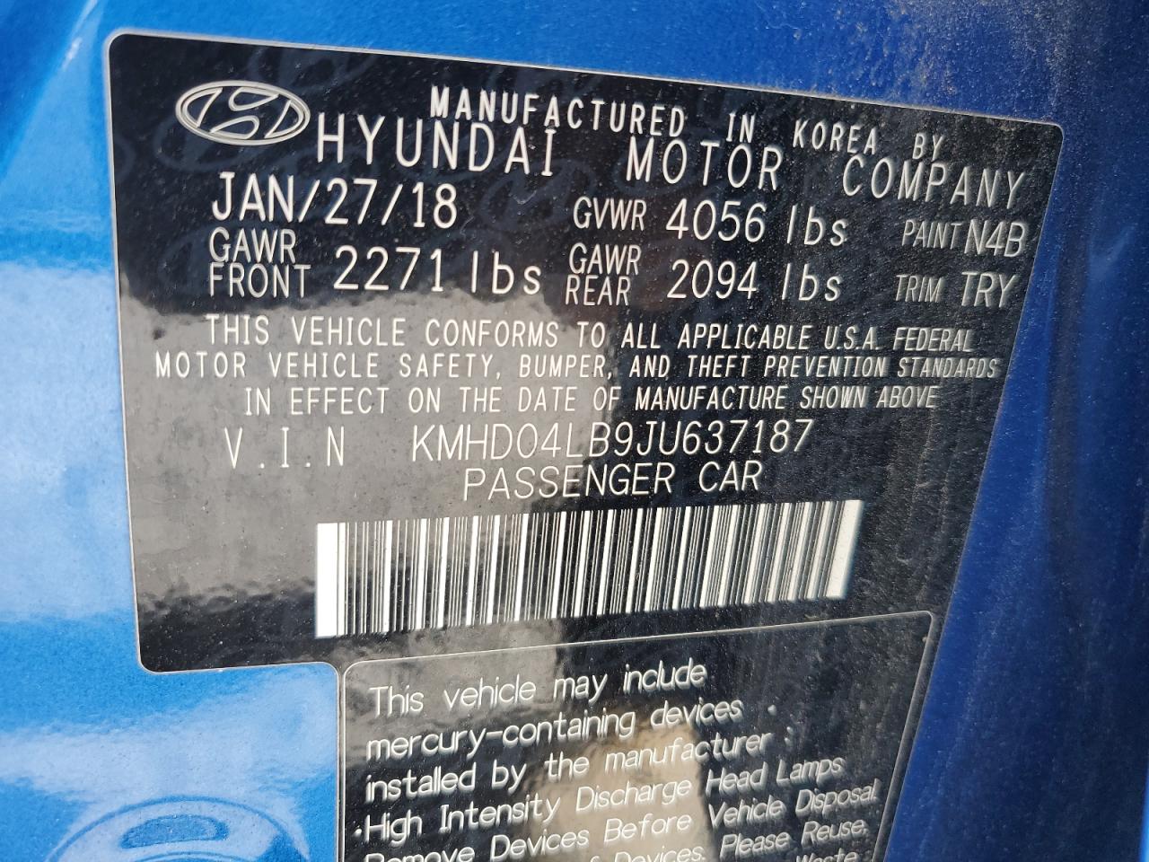 2018 Hyundai Elantra - Image 12