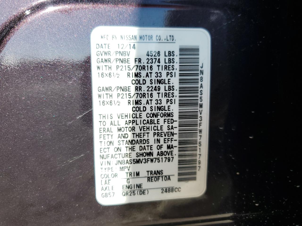 2015 Nissan Rogue - Image 13