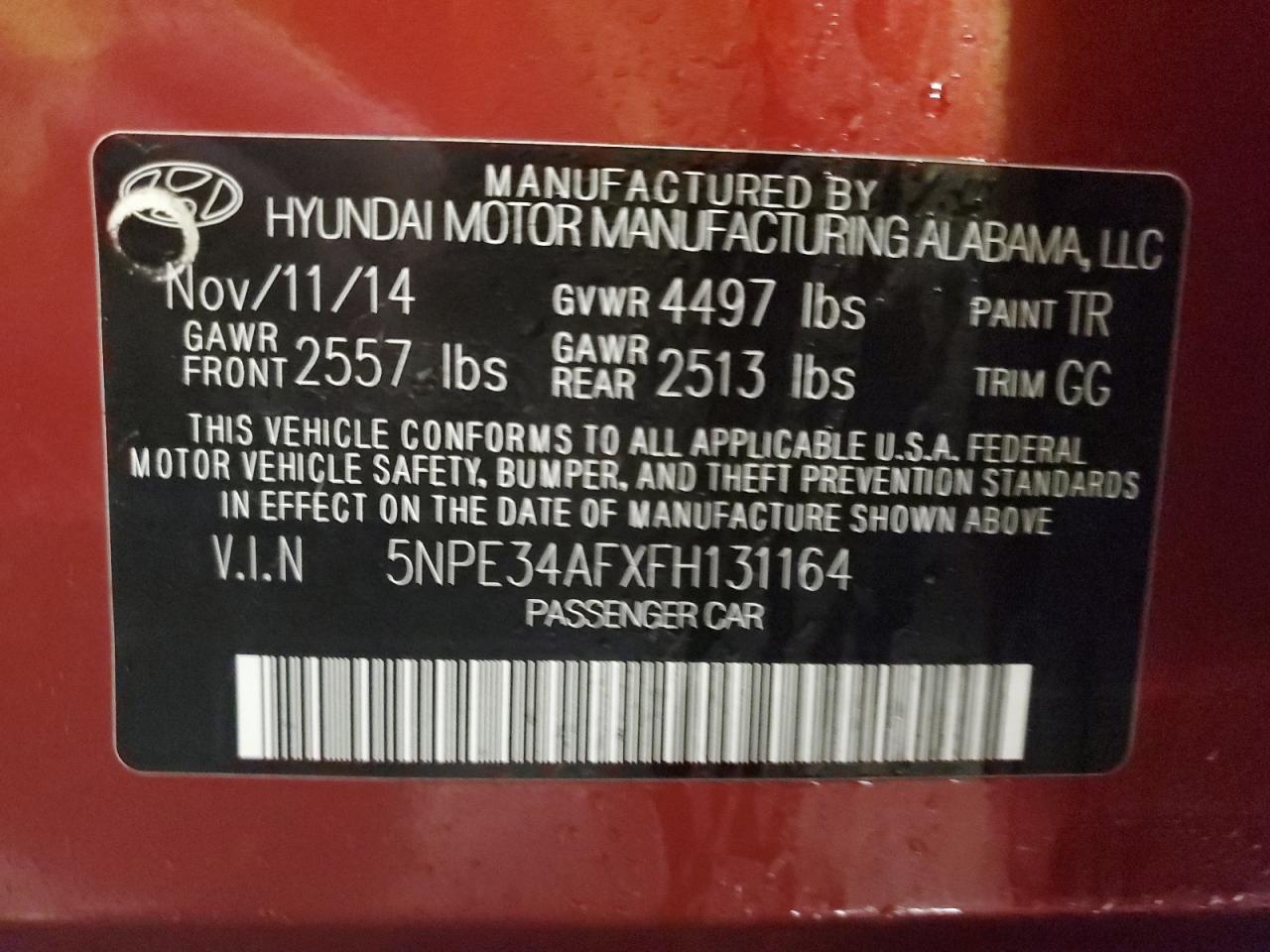 2015 Hyundai Sonata - Image 13