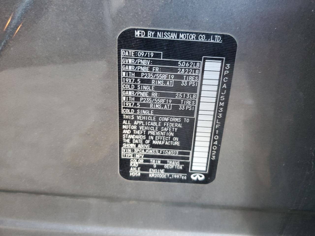 2020 Infiniti QX50 - Image 13