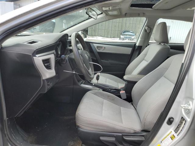 Sedans TOYOTA COROLLA 2016 Srebrny