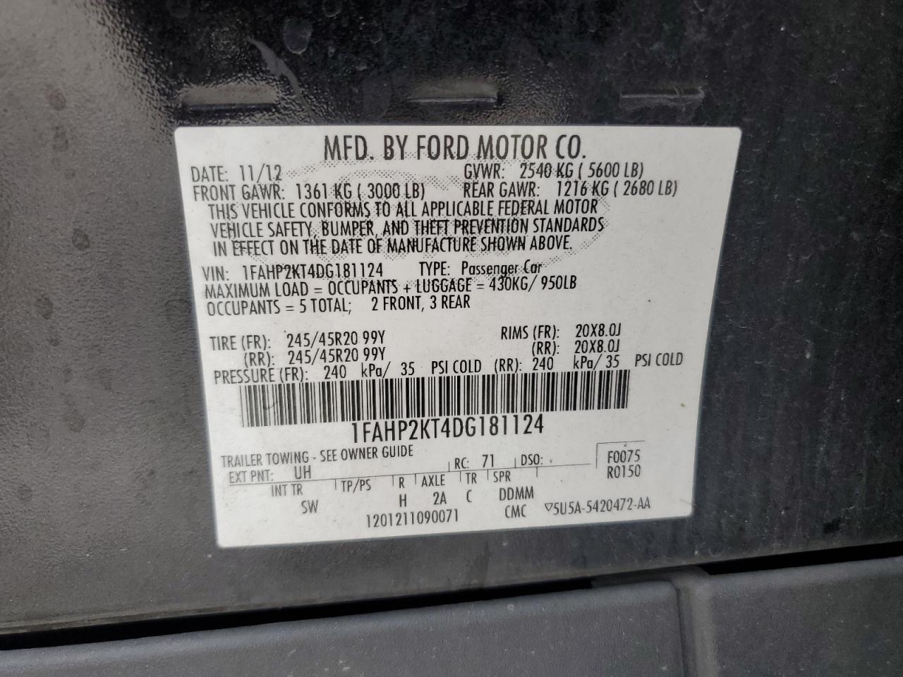 2013 Ford Taurus - Image 12