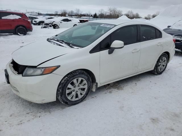 2012 HONDA CIVIC LX for sale at Copart ON - LONDON