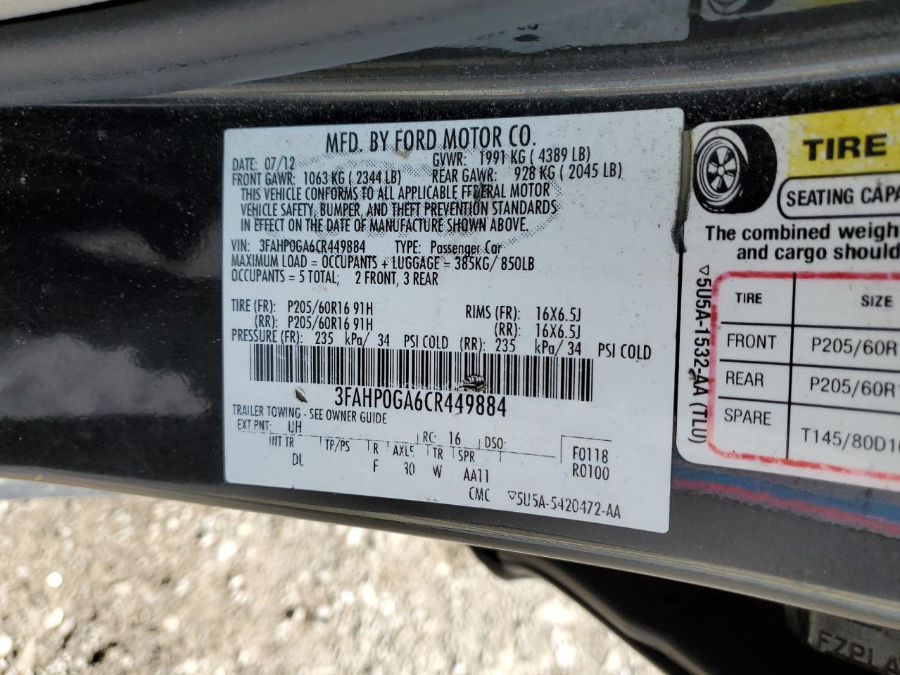2012 Ford Fusion - Image 14