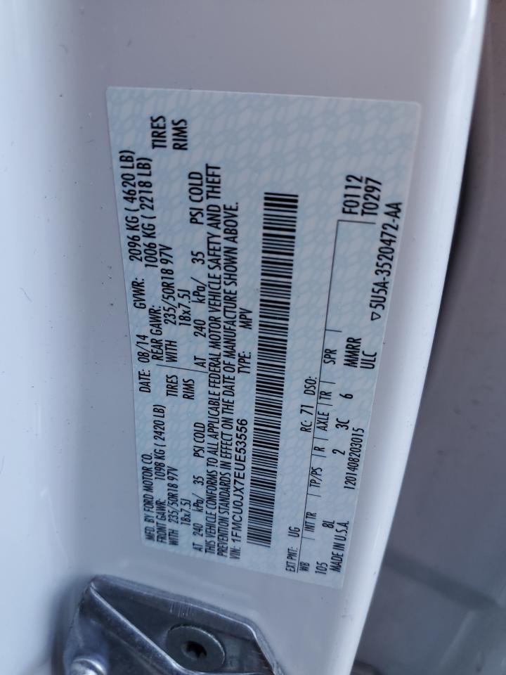 2014 Ford Escape Titanium VIN: 1FMCU0JX7EUE53556 Lot: 46272425