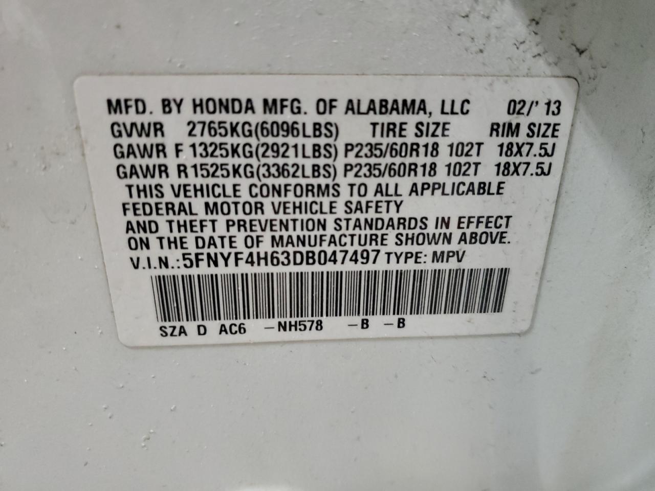 2013 Honda Pilot - Image 13