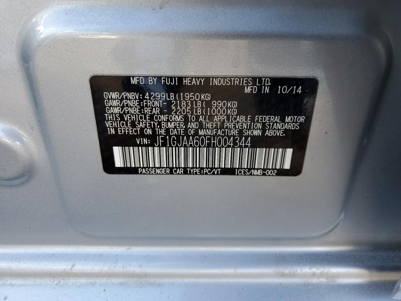 2015 Subaru Impreza - Image 13