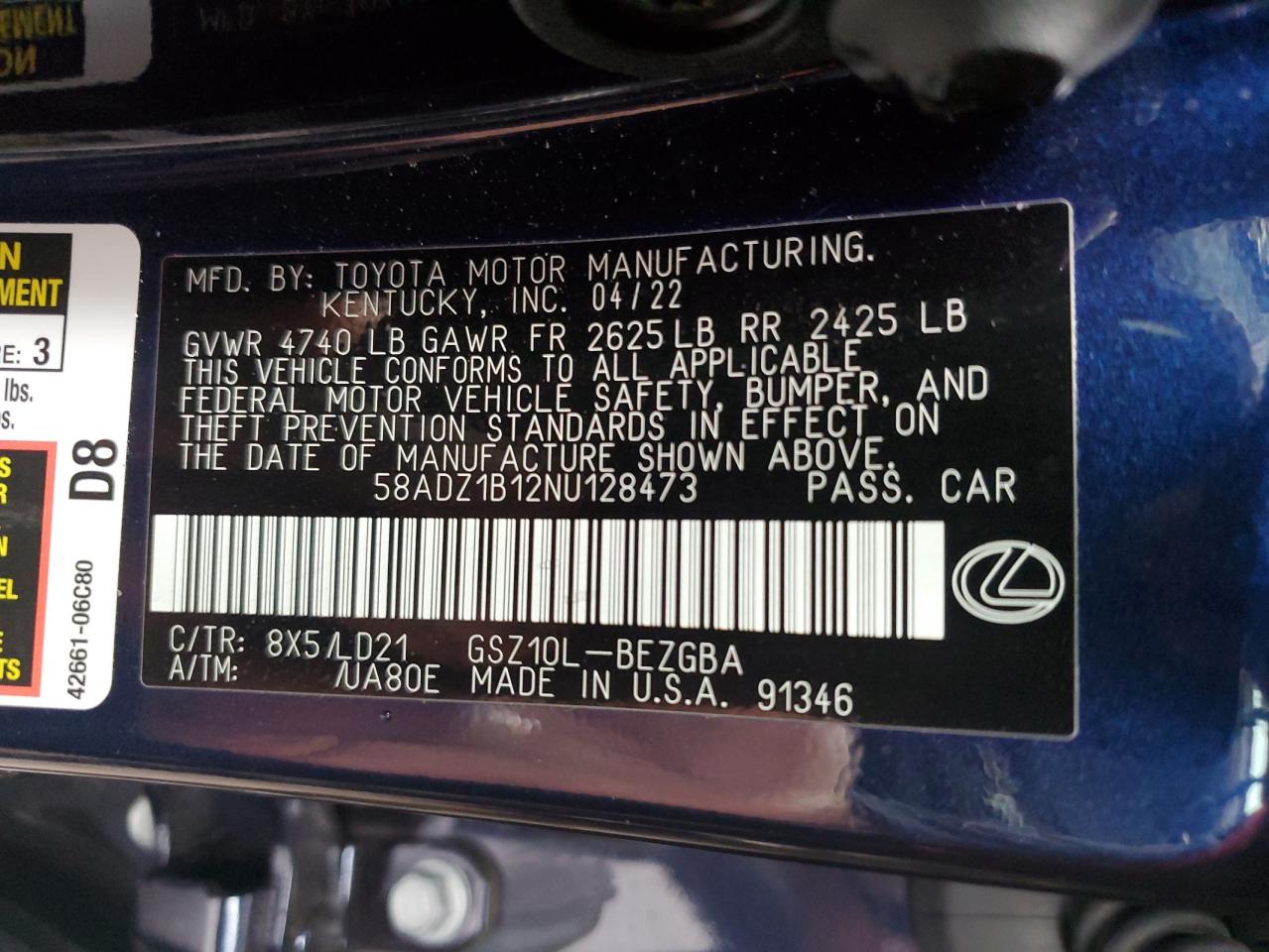 2022 Lexus ES - Image 13