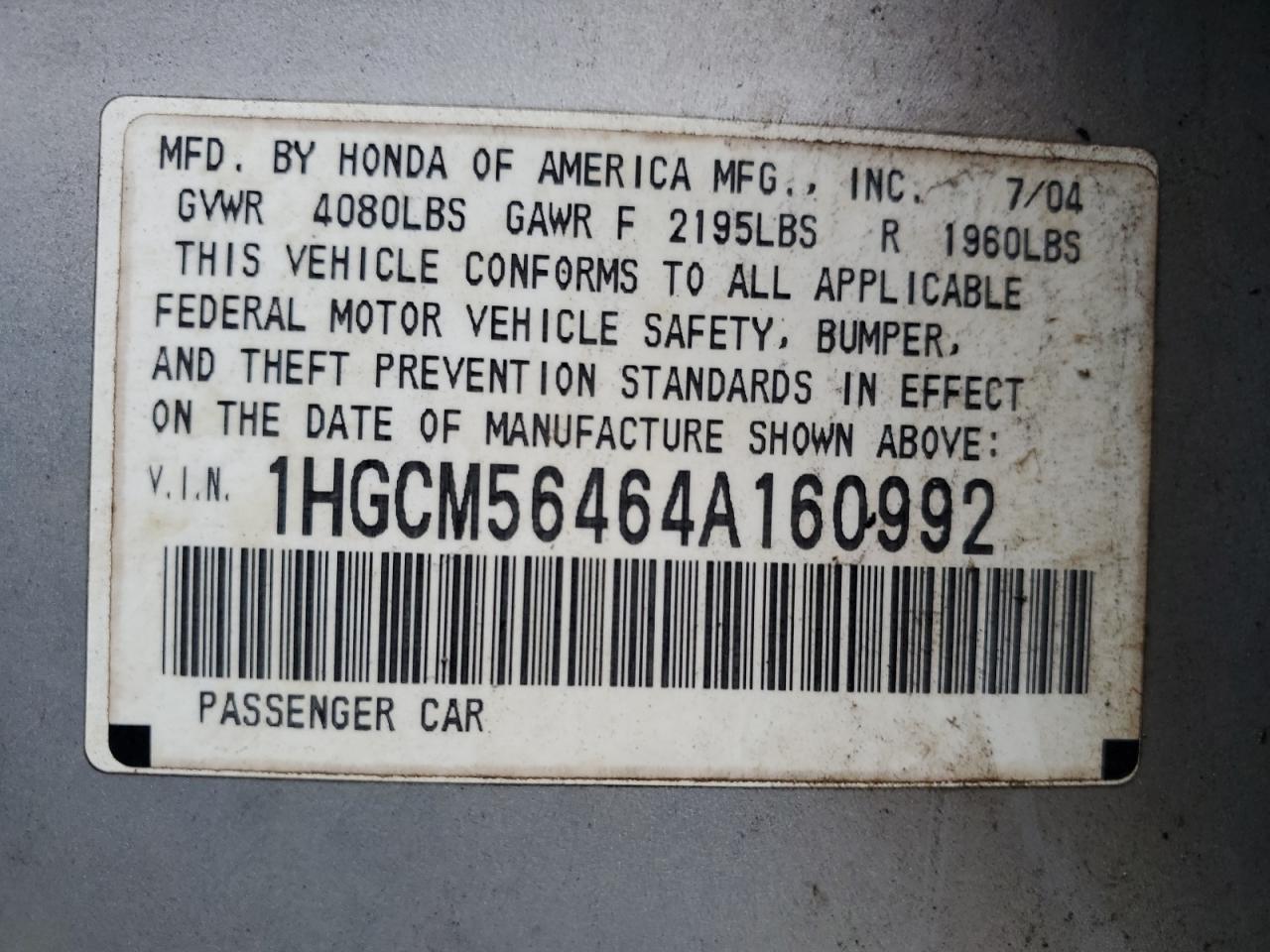 2004 Honda Accord - Image 12