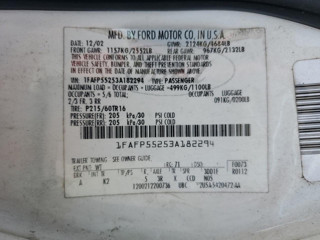 2003 Ford Taurus - Image 12