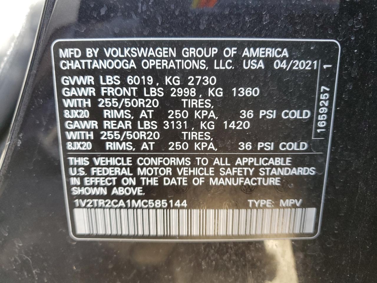 2021 Volkswagen Atlas - Image 13