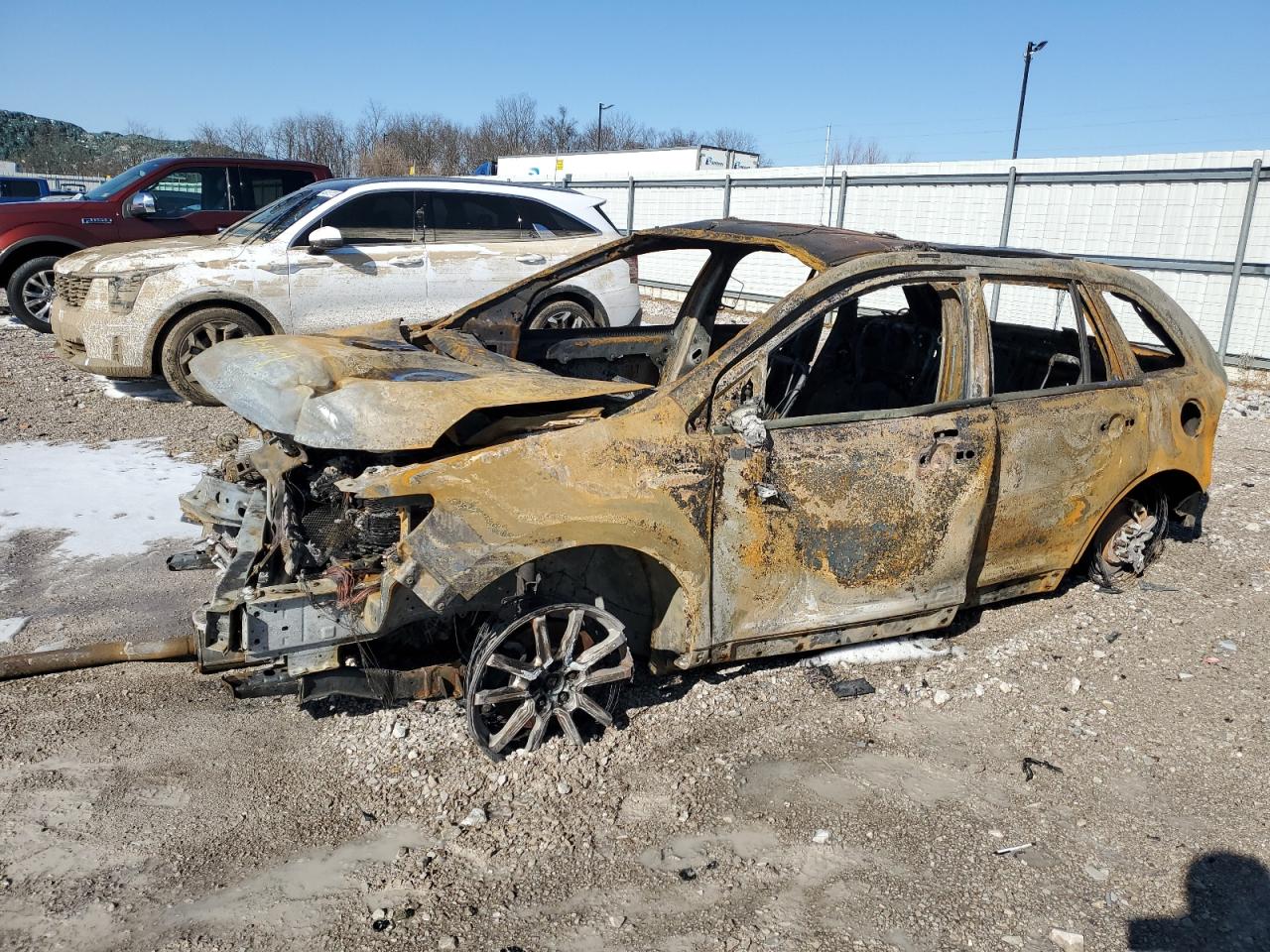 2014 Ford Edge Limited იყიდება Lawrenceburg-ში, KY - Burn