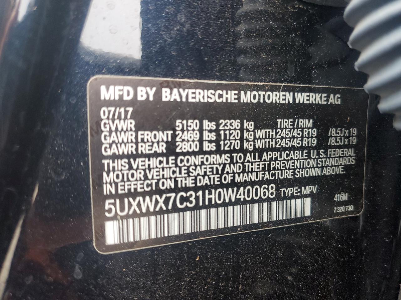 2017 BMW X3 - Image 15