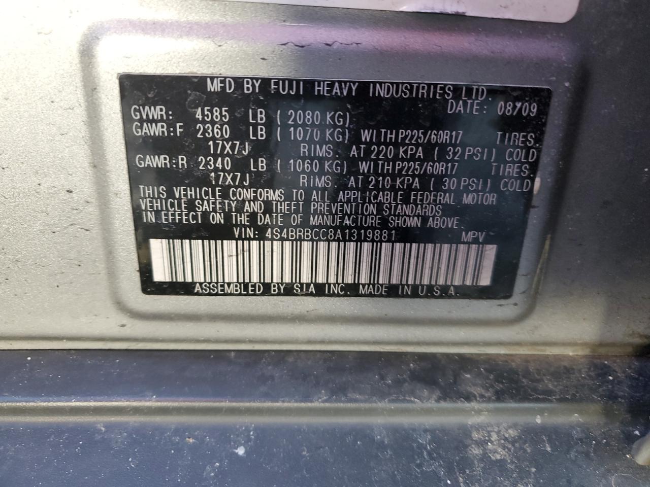 2010 Subaru Outback - Image 12