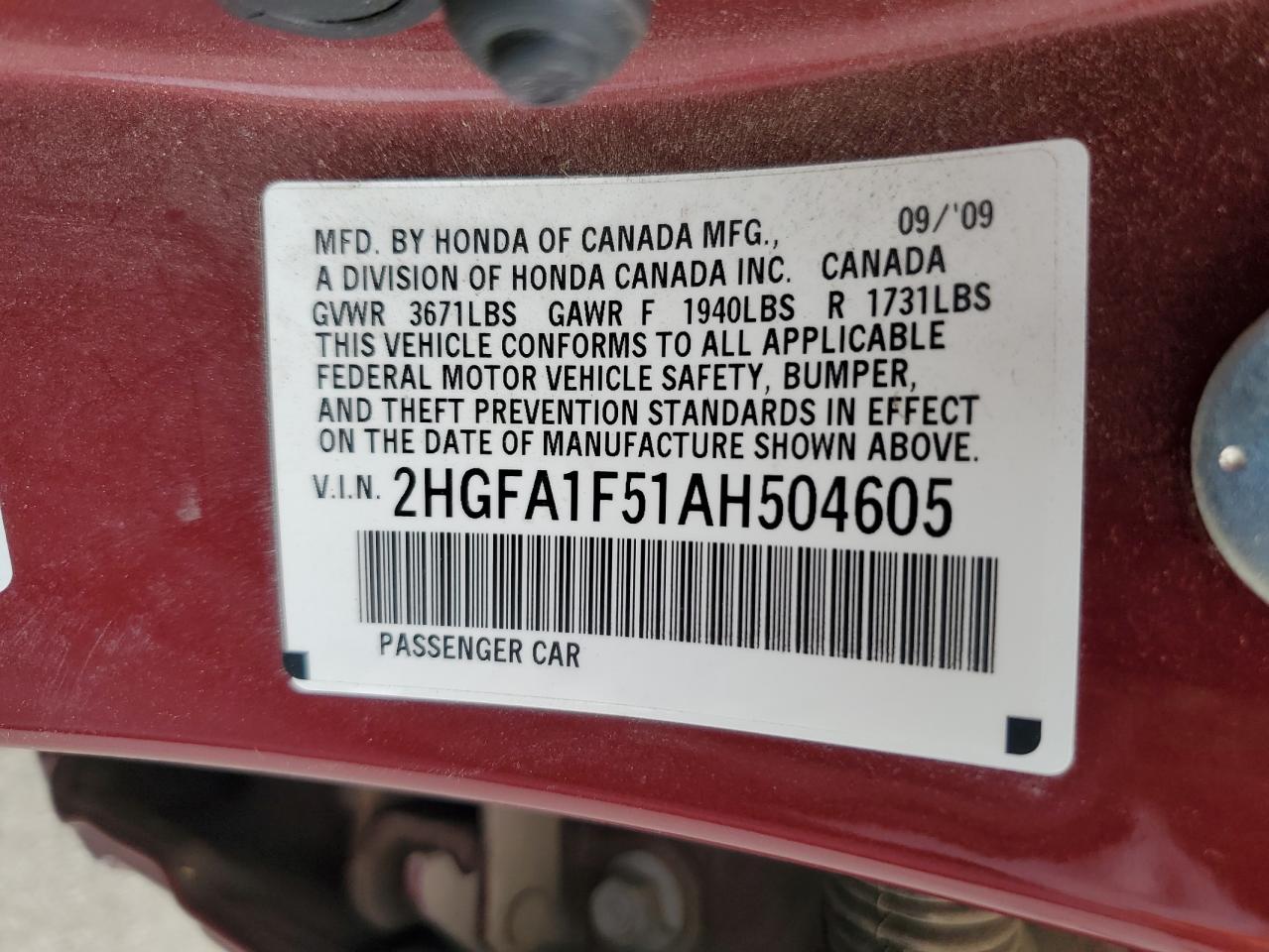 2010 Honda Civic - Image 12