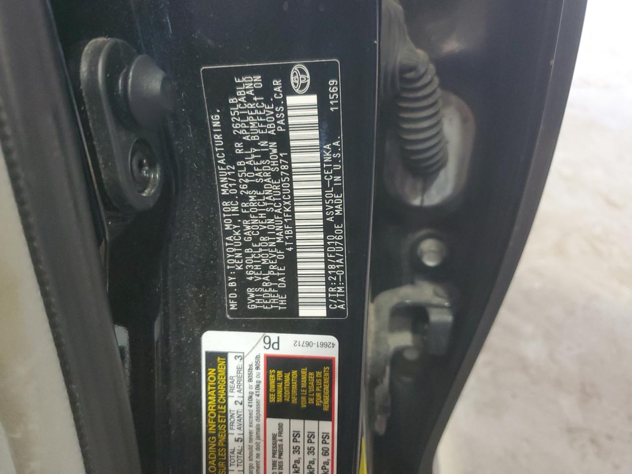 2012 Toyota Camry - Image 13